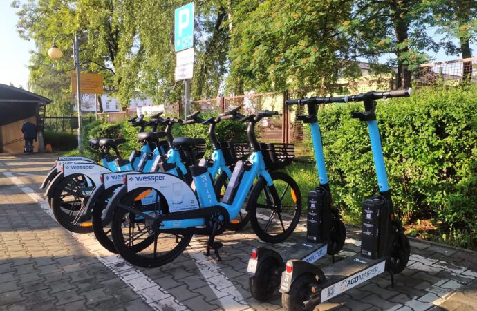 Kolejny środek transportu w mieście. Niebieskie rowery pojawiły się w Chorzowie
