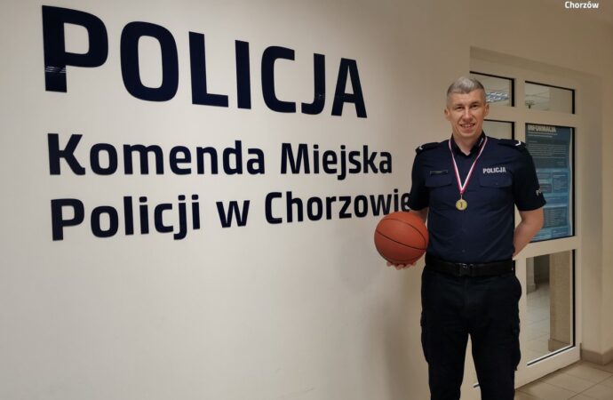 Policjant z Chorzowa w składzie mistrzowskiej drużyny